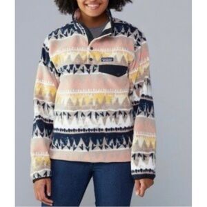 Patagonia Synchilla Snap-T Bandicoot Marrow Grey Fleece Pullover Sweater Medium